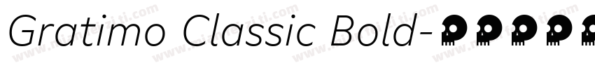 Gratimo Classic Bold字体转换